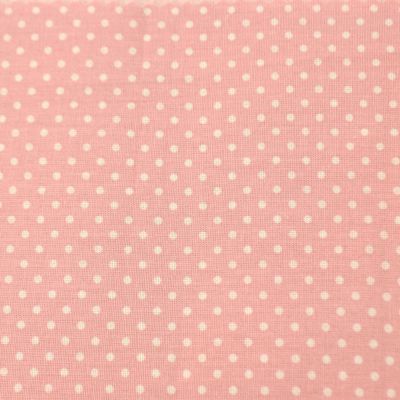 Иллюстрация Отрез хлопковой ткани "Мелкий горошек", 40х50 см, цвет: нежно-розовый