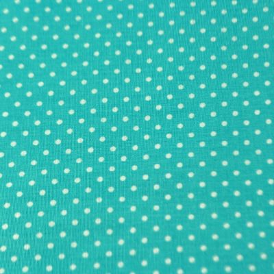 Иллюстрация Отрез хлопковой ткани "Мелкий горошек", 40х50 см, цвет: бирюзовый