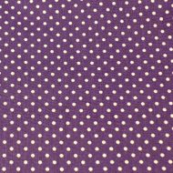 Иллюстрация Отрез хлопковой ткани "Мелкий горошек", 40х50 см, цвет: фиолетовый