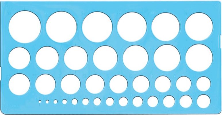 Иллюстрация Пластиковый шаблон для квиллинга с кругами