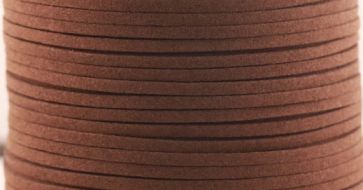 Иллюстрация Шнур замшевый, коричневый, 3 мм, 1 метр