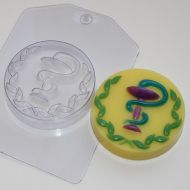 Иллюстрация Пластиковая форма для мыла "Медицинская змея"