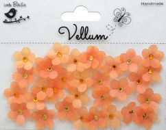 Иллюстрация Набор цветов из веллума "Оранжевый закат", 32 шт