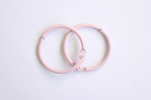 Иллюстрация Клик-кольца, розовый, 30 мм