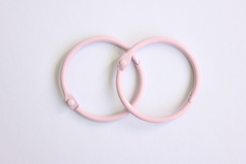 Иллюстрация Клик-кольца, розовый, 40 мм