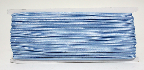 Иллюстрация Шнур сутажный, голубой, шёлк, 3 мм, 1 м