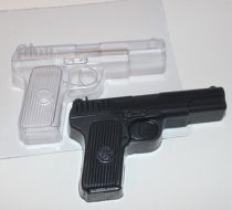 Иллюстрация Пластиковая форма для мыла "Пистолет"