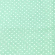 Иллюстрация Отрез хлопковой ткани "Мелкий горошек", 40х50 см, цвет: мятный