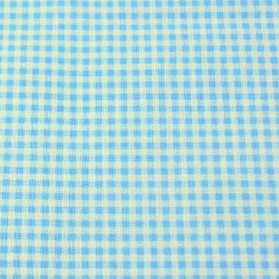 Иллюстрация Отрез хлопковой ткани "В клетку", 40х50 см, цвет: голубой