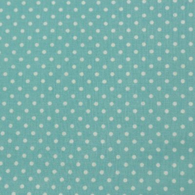 Иллюстрация Отрез хлопковой ткани "Мелкий горошек", 40х50 см, цвет: голубой