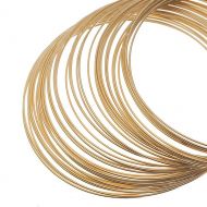 Иллюстрация Мемори-проволока для браслетов, диаметр 5,5 см. толщина проволоки 0,6 мм, цвет: золото