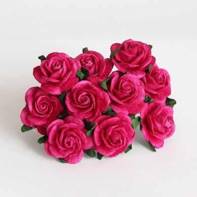 Иллюстрация Цветок со стеблем, Роза, 1,5 см, темно-розовый