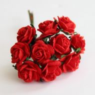 Иллюстрация Цветок со стеблем, Роза, 1,5 см, красный
