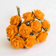 Иллюстрация Цветок со стеблем, Роза, 1,5 см, оранжевый