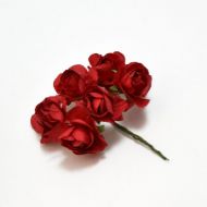 Иллюстрация Цветок со стеблем, Роза, 2,5 см, красный
