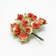 Иллюстрация Цветок со стеблем, Роза, 1,5 см, красно-белый