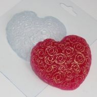 Иллюстрация Пластиковая форма для мыла "Сердце из роз"