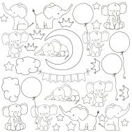 Иллюстрация Лист для для раскрашивания маркерами "My little baby boy" (30,5x30,5см)