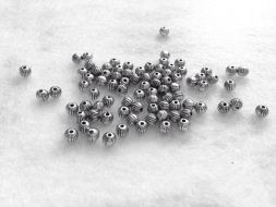 Иллюстрация Бусина разделитель "Ртутики", 4 мм цвет: серебро