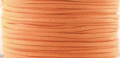 Иллюстрация Шнур замшевый, искусственный, оранжевый, 3 мм, 1 метр