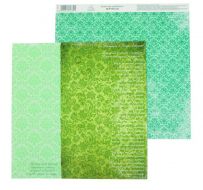 Иллюстрация Бумага для скрапбукинга Вдохновение "Зеленый орнамент" 30.5 х 30.5 см 180 г/м