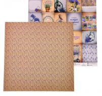 Иллюстрация Бумага для скрапбукинга Карточки "Lavender", 30,5 х 30,5 см, 180 гр/м