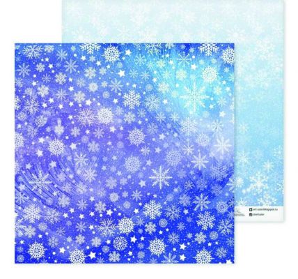 Иллюстрация Бумага для скрапбукинга «Снежный хоровод», 30,5 × 30,5 см