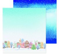 Иллюстрация Бумага для скрапбукинга «Снежный город», 30,5 × 30,5