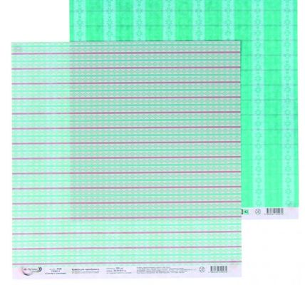 Иллюстрация Бумага для скрапбукинга "Яркие ленты" 30,5х30,5 см, 190гр/м2