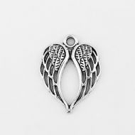 Иллюстрация Подвеска "Крылья ангела", 22 мм * 17 мм, серебро