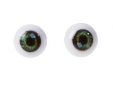 Иллюстрация Глаза винтовые с заглушками, 1 см, радужные