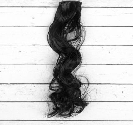 Иллюстрация Волосы  для кукол "Кудри" длина 40 см, ширина 50 см, №1