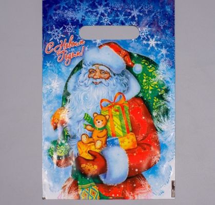 Иллюстрация Пакет полиэтиленовый "Новогодняя метель", 20 х 30 см