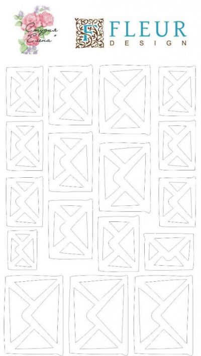 Иллюстрация Набор чипборда "Конверты", 10х15 см