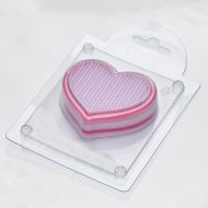 Иллюстрация Пластиковая форма для мыла "Вязаное сердце 2"