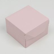 Иллюстрация Коробка для цветов без окна,  12 × 8 × 12 см, цвет розовый