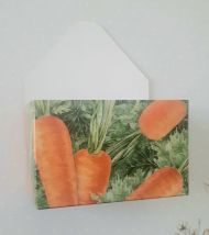 Иллюстрация Конверт-микро "Морковный", 12,5х9,5х5,5см.