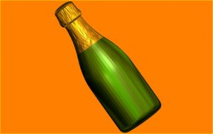 Иллюстрация Пластиковая форма для мыла "Шампанское"