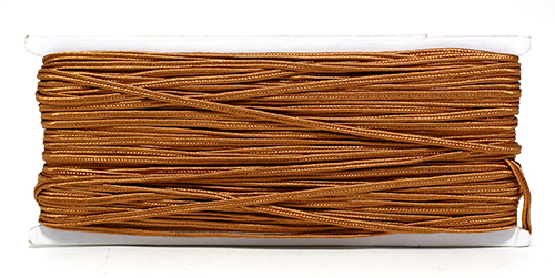 Иллюстрация Шнур сутажный, светло-коричневый, шёлк, 3 мм, 1 м